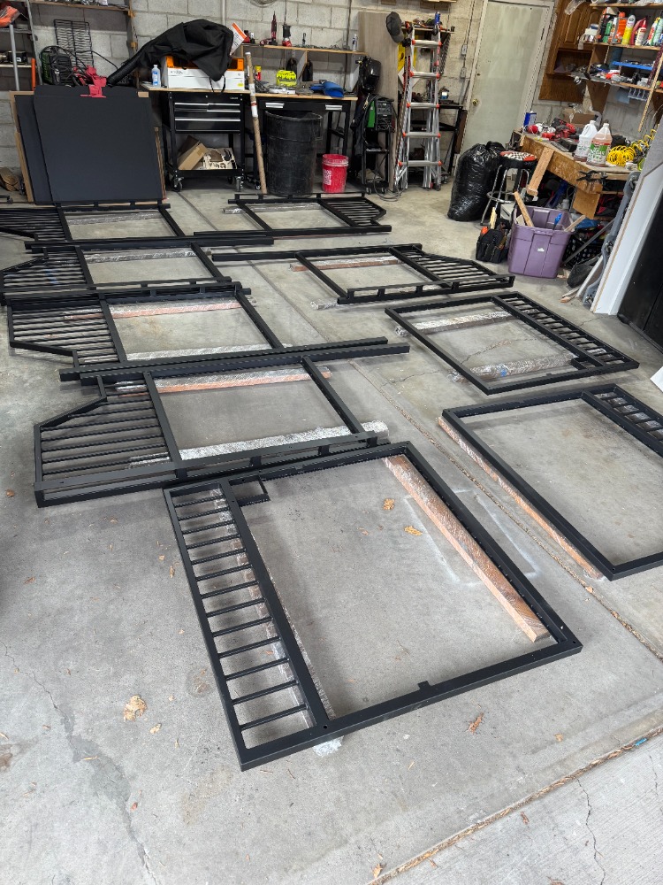 Custom welded gate installation - Cache Valley Utah fabrication